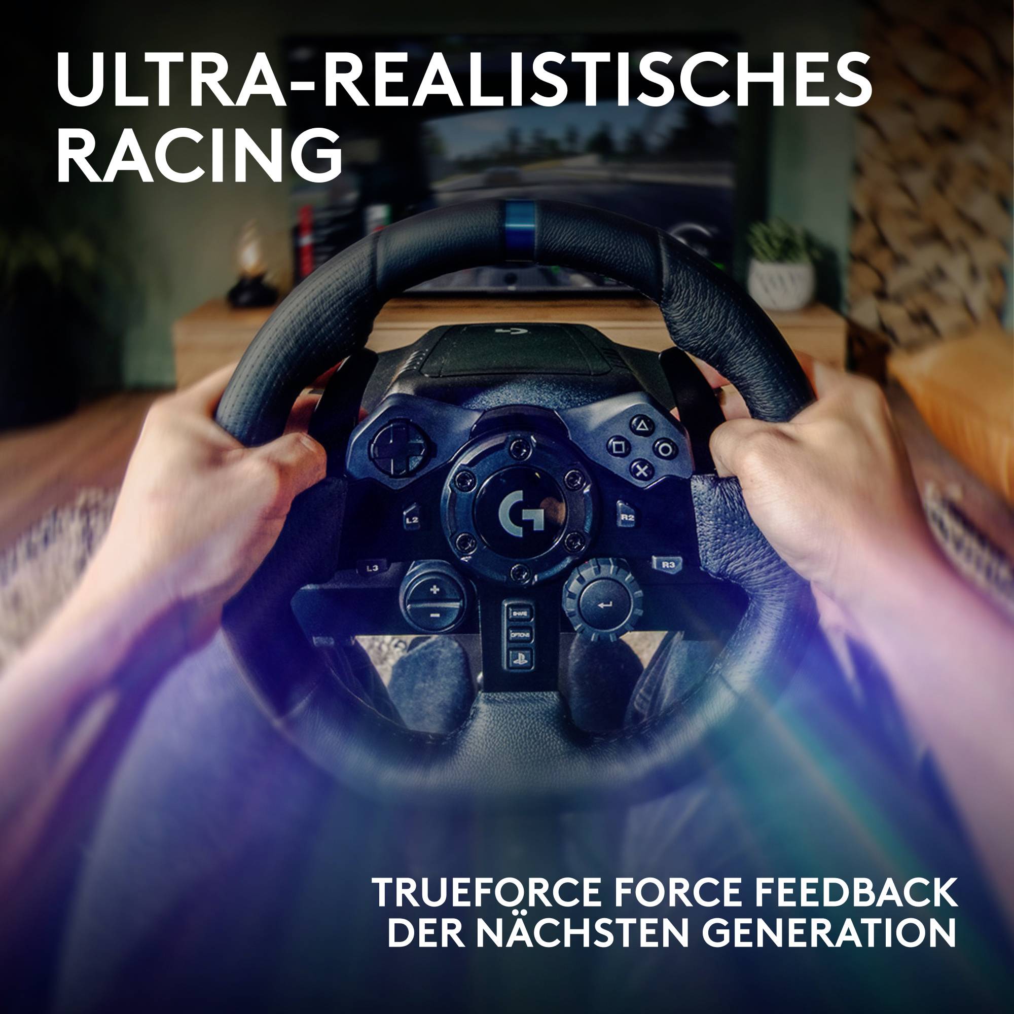 Logitech Gaming G923 Lenkrad USB PlayStation 5, PlayStation 4, PC Schwarz