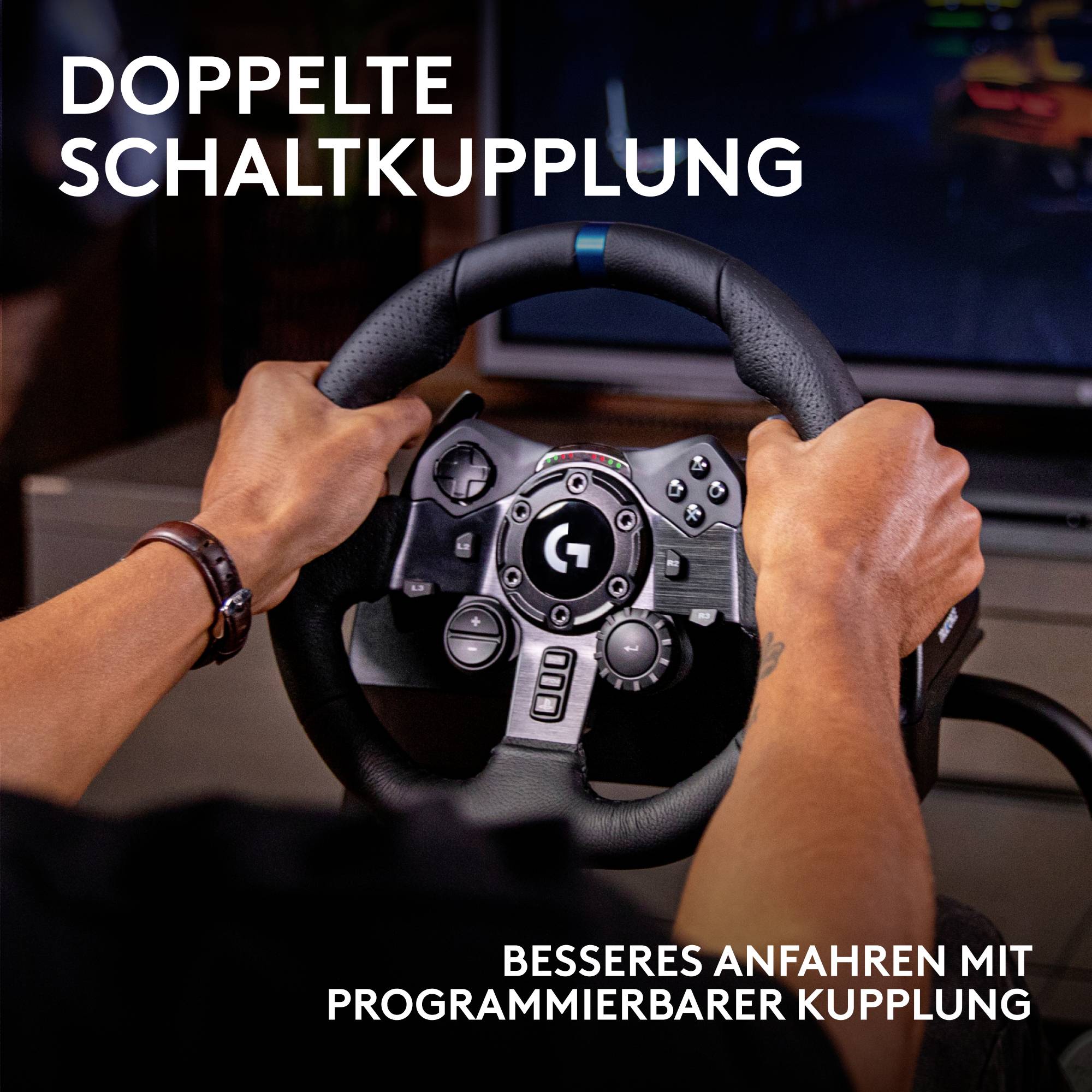 Logitech Gaming G923 Lenkrad USB PlayStation 5, PlayStation 4, PC Schwarz