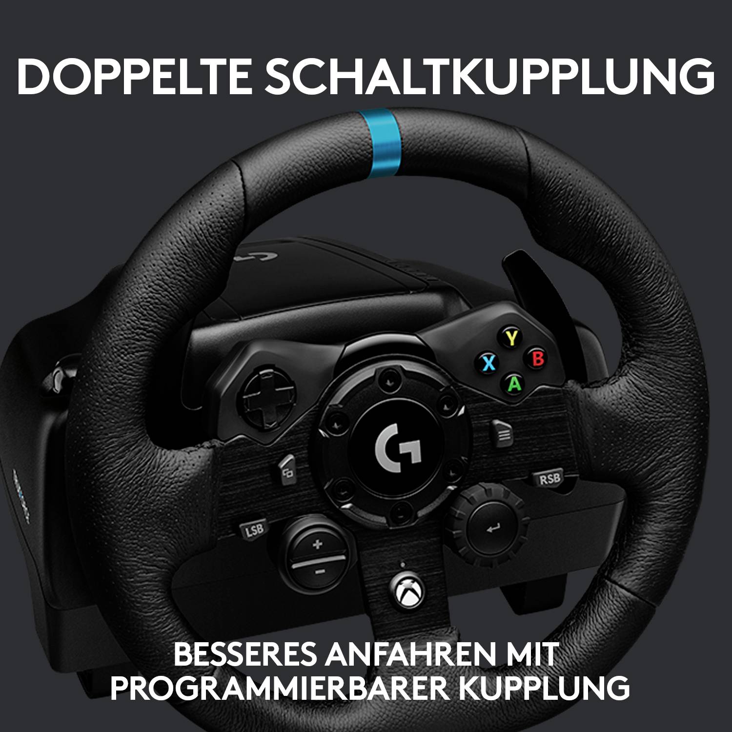Logitech Gaming G923 Lenkrad USB PC, Xbox One S, Xbox Series X, Xbox One Schwarz