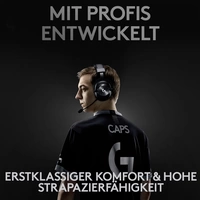 Logitech Gaming PRO X On Ear Headset Funk 7.1 Surround Schwarz Lautstärkeregelung, Mikrofon-Stummschaltung Gaming Logitech Gaming PRO X On Ear Headset Funk 7.1 Surround Schwarz Lautstärkeregelung, Mikrofon-Stummschaltung Gaming