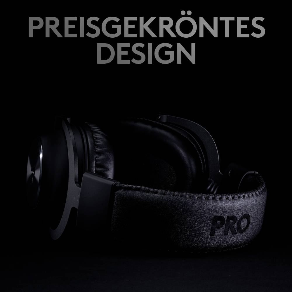 Logitech Gaming PRO X On Ear Headset Funk 7.1 Surround Schwarz Lautstärkeregelung, Mikrofon-Stummschaltung Gaming