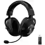 Logitech Gaming PRO X On Ear Headset Funk 7.1 Surround Schwarz Lautstärkeregelung, Mikrofon-Stummschaltung Gaming Logitech Gaming PRO X On Ear Headset Funk 7.1 Surround Schwarz Lautstärkeregelung, Mikrofon-Stummschaltung Gaming