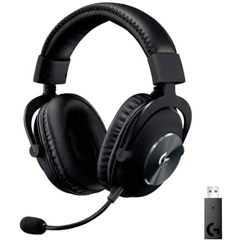 Logitech Gaming PRO X On Ear Headset Funk 7.1 Surround Schwarz Lautstärkeregelung, Mikrofon-Stummschaltung Gaming Logitech Gaming PRO X On Ear Headset Funk 7.1 Surround Schwarz Lautstärkeregelung, Mikrofon-Stummschaltung Gaming