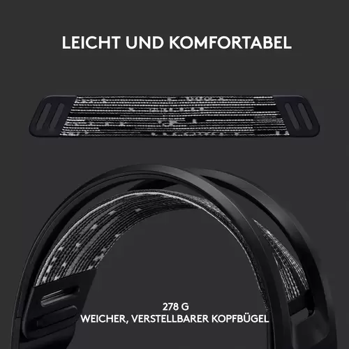 Logitech Gaming G733 LIGHTSPEED On Ear Headset Funk 7.1 Surround Schwarz Lautstärkeregelung Gaming Logitech Gaming G733 LIGHTSPEED On Ear Headset Funk 7.1 Surround Schwarz Lautstärkeregelung Gaming