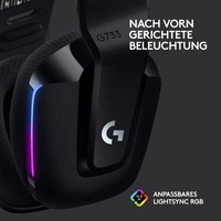 Logitech Gaming G733 LIGHTSPEED On Ear Headset Funk 7.1 Surround Schwarz Lautstärkeregelung Gaming Logitech Gaming G733 LIGHTSPEED On Ear Headset Funk 7.1 Surround Schwarz Lautstärkeregelung Gaming