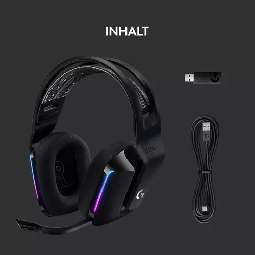 Logitech Gaming G733 LIGHTSPEED On Ear Headset Funk 7.1 Surround Schwarz Lautstärkeregelung Gaming Logitech Gaming G733 LIGHTSPEED On Ear Headset Funk 7.1 Surround Schwarz Lautstärkeregelung Gaming