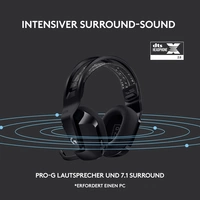Logitech Gaming G733 LIGHTSPEED On Ear Headset Funk 7.1 Surround Schwarz Lautstärkeregelung Gaming Logitech Gaming G733 LIGHTSPEED On Ear Headset Funk 7.1 Surround Schwarz Lautstärkeregelung Gaming