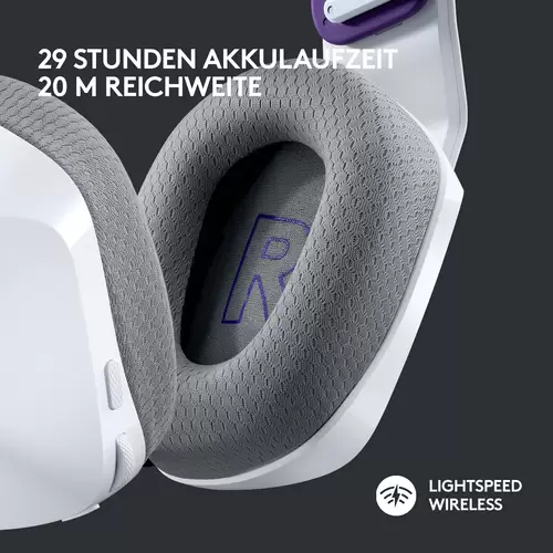 Logitech Gaming G733 LIGHTSPEED On Ear Headset Funk 7.1 Surround Weiß Lautstärkeregelung Gaming Logitech Gaming G733 LIGHTSPEED On Ear Headset Funk 7.1 Surround Weiß Lautstärkeregelung Gaming