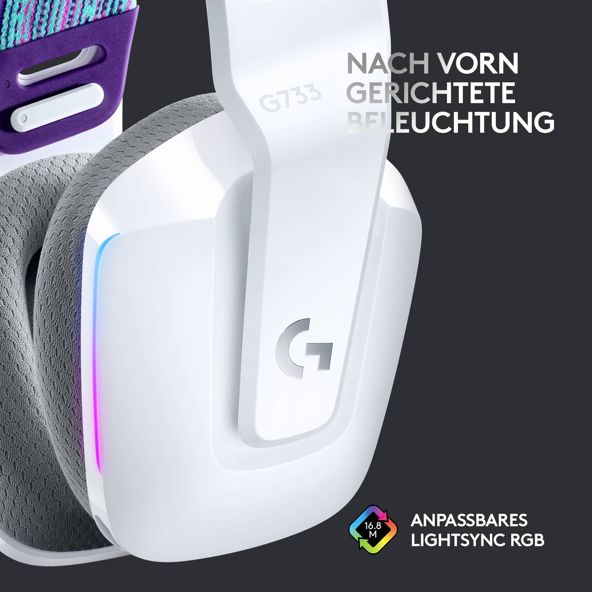 LOGI G733 Wireless LightSpeed RGB Eingabe / Ausgabe Kopfhörer & Headsets