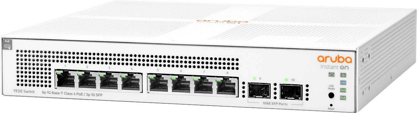 Hewlett Packard Enterprise JL681A HPE Aruba IOn 1930 8G 2SFP 124W Switch Netzwerk Switch 1 GBit/s PoE-Funktion
