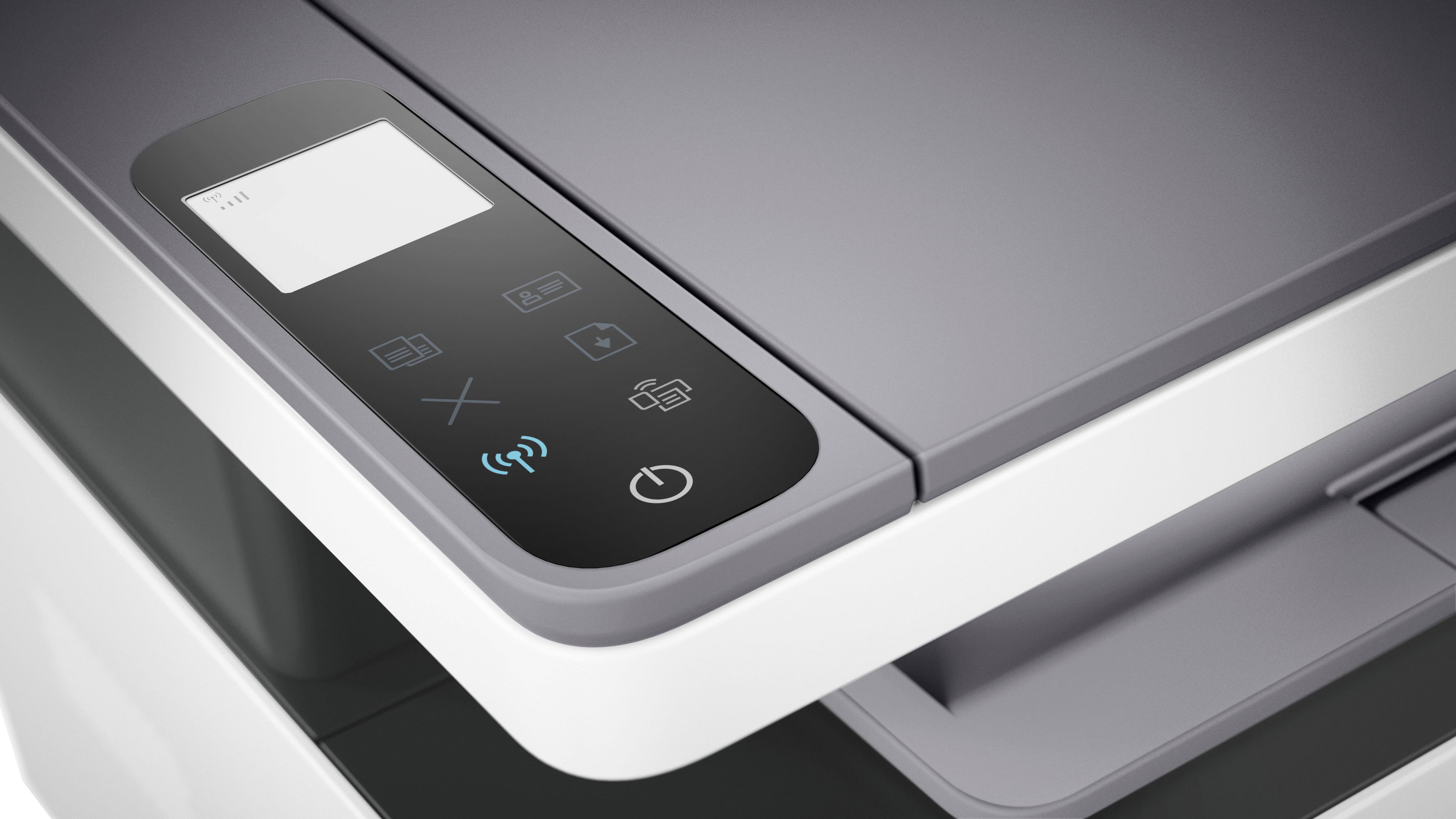 HP Neverstop Laser MFP 1202nw Schwarzweiß Laser Multifunktionsdrucker A4 Drucker, Scanner, Kopierer Toner-Nachfüllsystem, LAN, WLAN