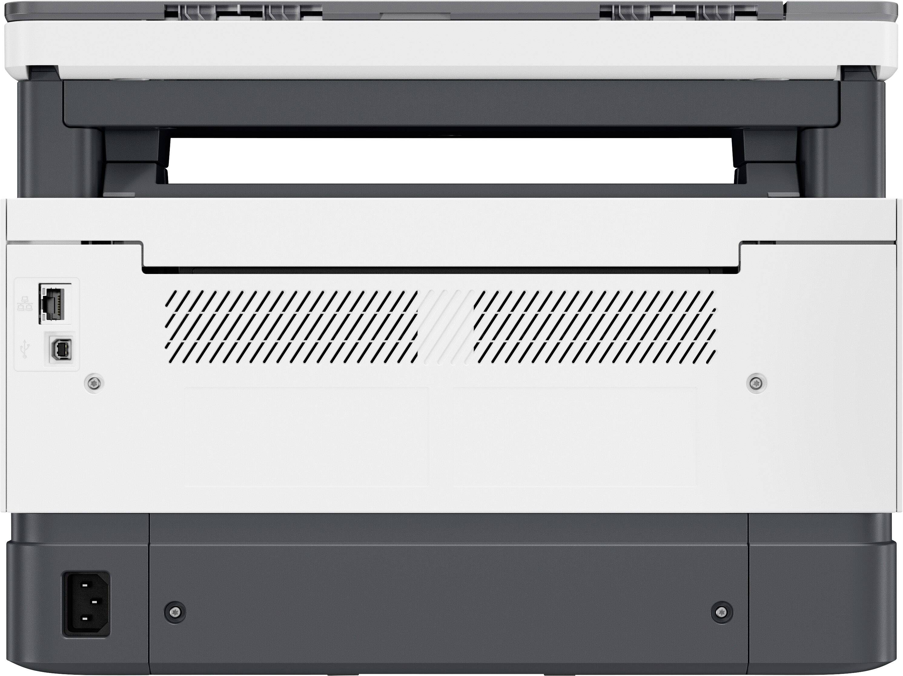 HP Neverstop Laser MFP 1201n Schwarzweiß Laser Multifunktionsdrucker A4 Drucker, Scanner, Kopierer Toner-Nachfüllsystem, LAN
