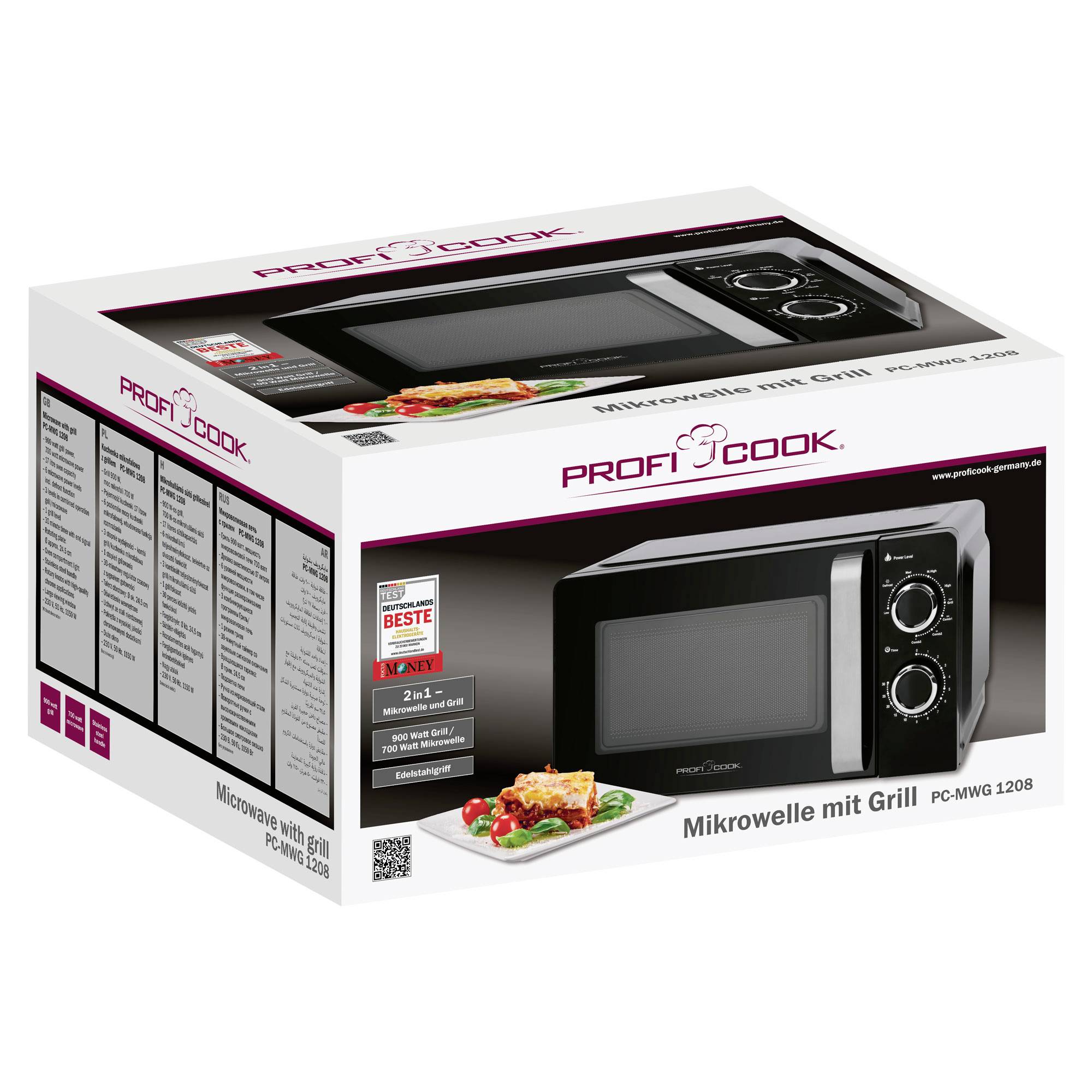 Profi Cook PC-MWG 1208 Mikrowelle Schwarz 700 W