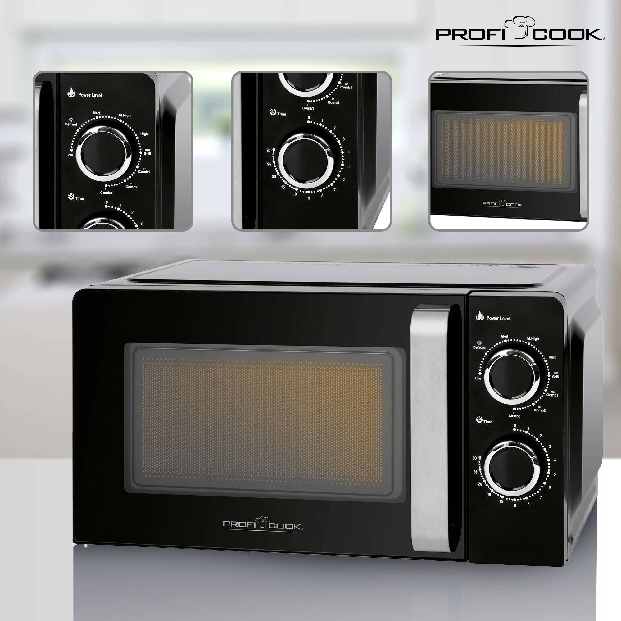 Profi Cook PC-MWG 1208 Mikrowelle Schwarz 700 W