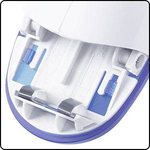 Clatronic TC 3758 Fusselrasierer 1 St. Weiß-Blau