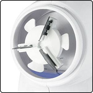 Clatronic TC 3758 Fusselrasierer 1 St. Weiß-Blau