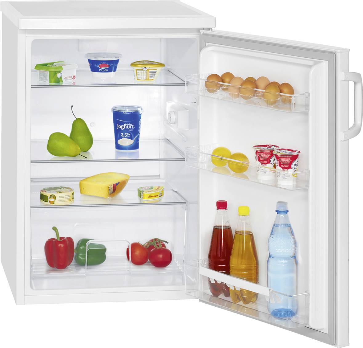 Bomann VS 2195 weiß Kühlschrank EEK: D (A - G) 134 l Standgerät Weiß