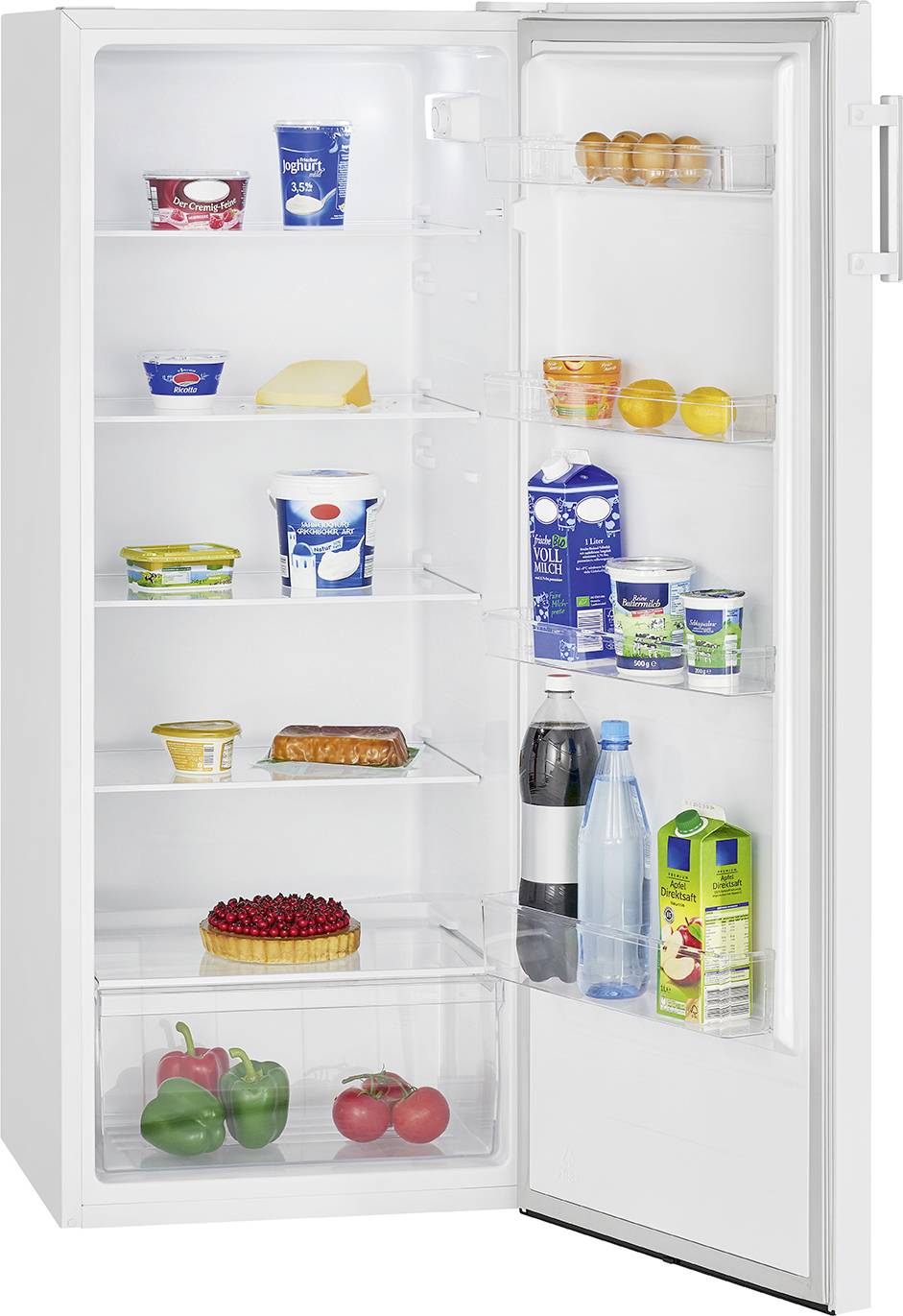 Bomann VS 7316 weiß Kühlschrank EEK: E (A - G) 242 l Standgerät Weiß