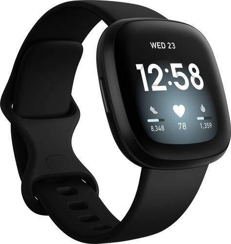 FitBit Versa 3 Smartwatch Uni Schwarz
