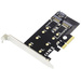 Digitus DS-33170 2+1 Port M.2 Controller PCIe Passend für (SSD): M.2 SATA SSD, M.2 PCIe NVMe SSD inkl. Low-Profile Slotblech