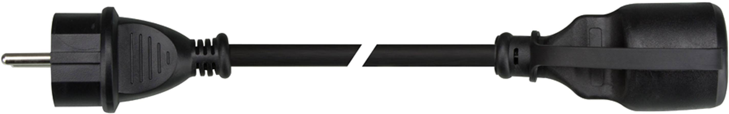 Perel EC10R25STBHQ Strom Verlängerungskabel 16A Schwarz 10.00m H05RR-F 3G 2,5mm²