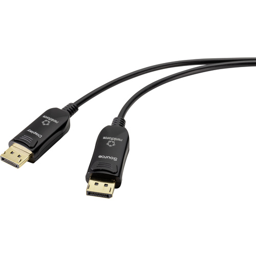 Renkforce Glasfaser / DisplayPort Anschlusskabel DisplayPort Stecker, DisplayPort Stecker 30.00 m S