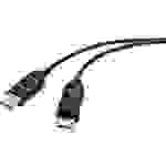 Renkforce Glasfaser / DisplayPort Anschlusskabel DisplayPort Stecker, DisplayPort Stecker 30.00m Schwarz UHD 8K @ 60 Hz, UHD 4K