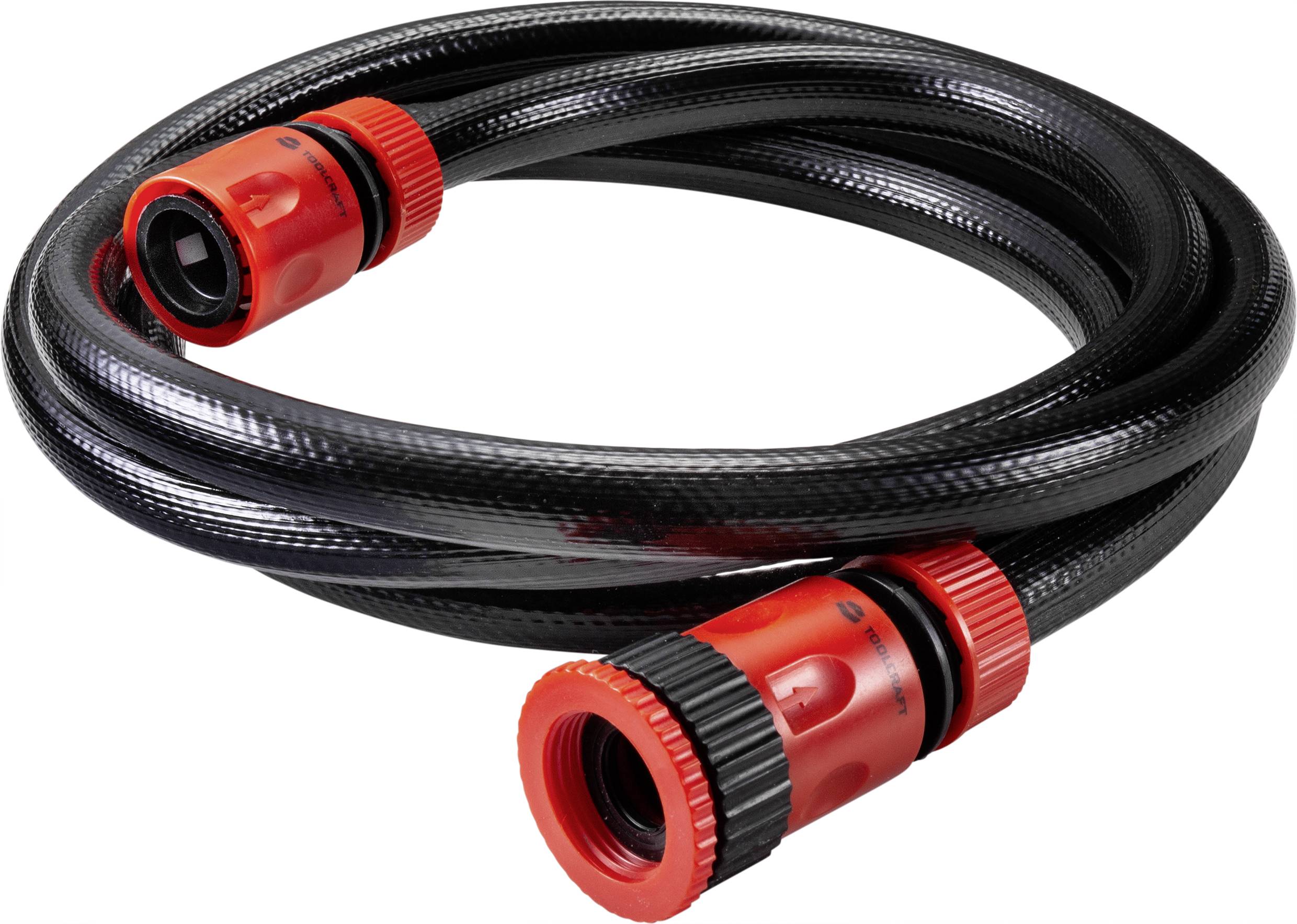 TOOLCRAFT TO-6897048 19mm 3/4 Zoll 1 St. Schwarz Gartenschlauch 2m