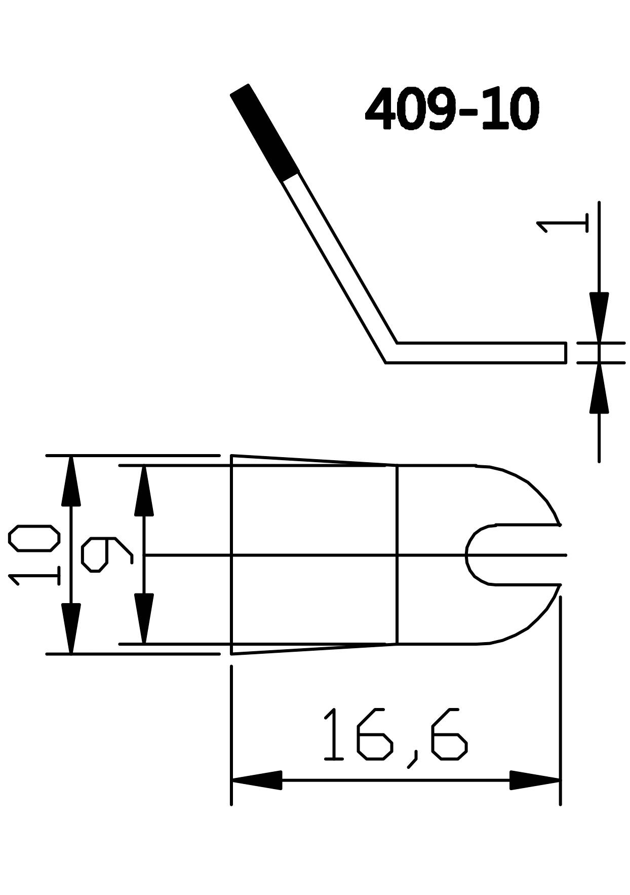 TOOLCRAFT Lötspitze abgeflacht Spitzen-Größe 10mm Spitzen-Länge 15mm Inhalt 1 Paar