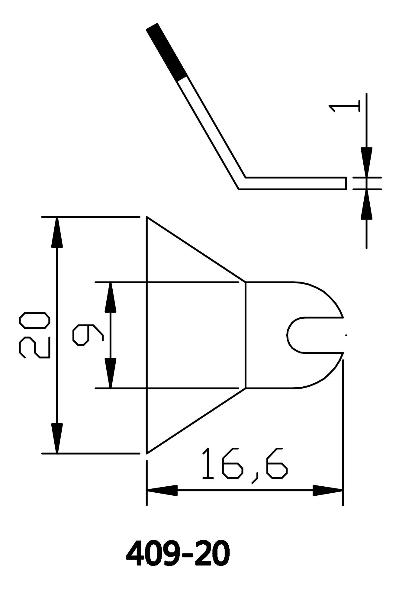 TOOLCRAFT Lötspitze abgeflacht Spitzen-Größe 20mm Spitzen-Länge 15mm Inhalt 1 Paar