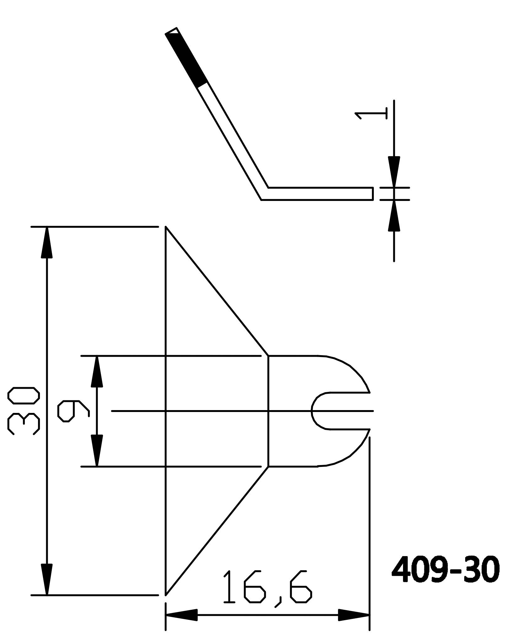 TOOLCRAFT Lötspitze abgeflacht Spitzen-Größe 30mm Spitzen-Länge 18mm Inhalt 1 Paar