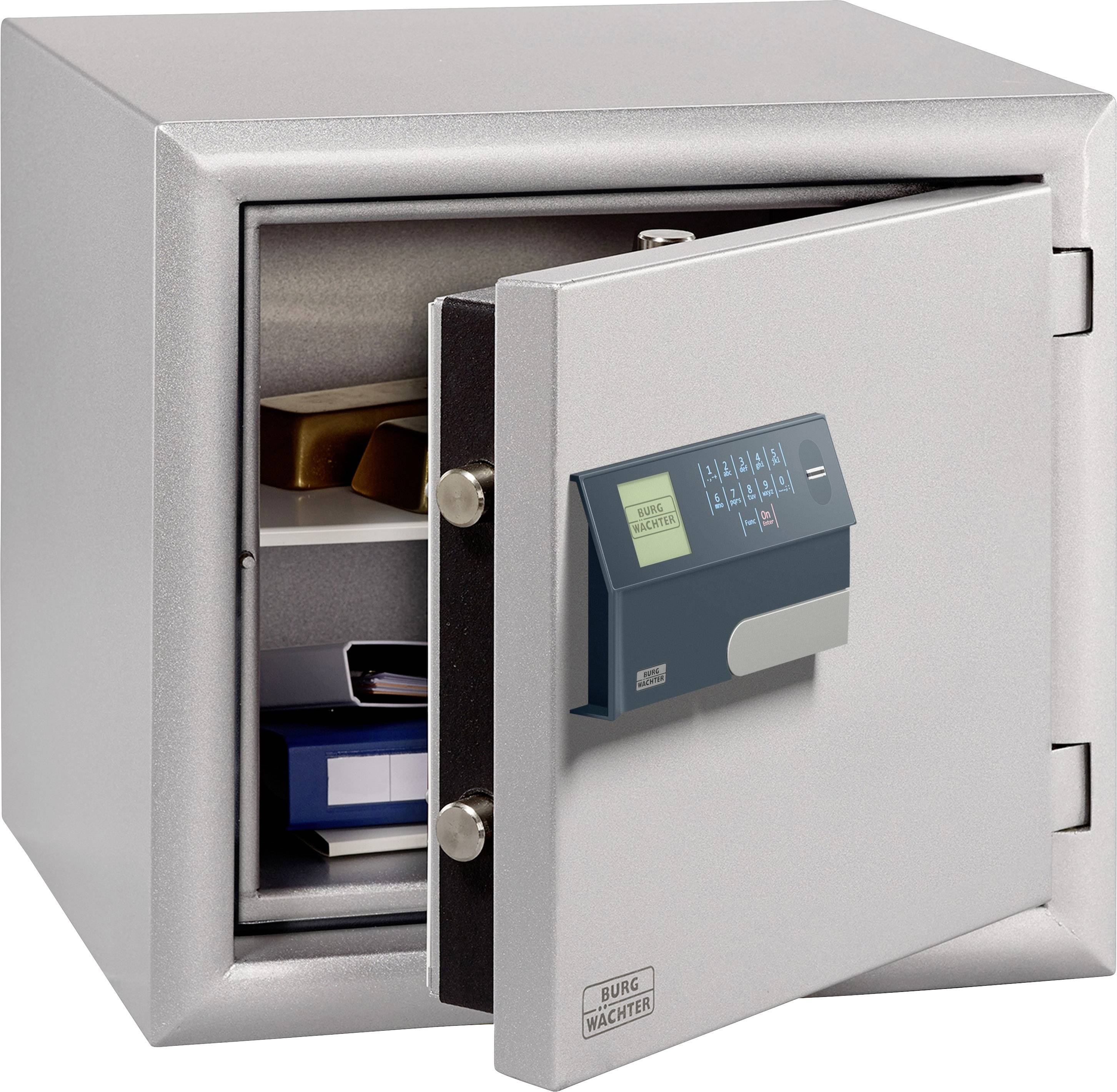 Burg Wächter MTD 750 E FP Wertschutzschrank feuergeschützt Fingerabdruckschloss, Zahlenschloss