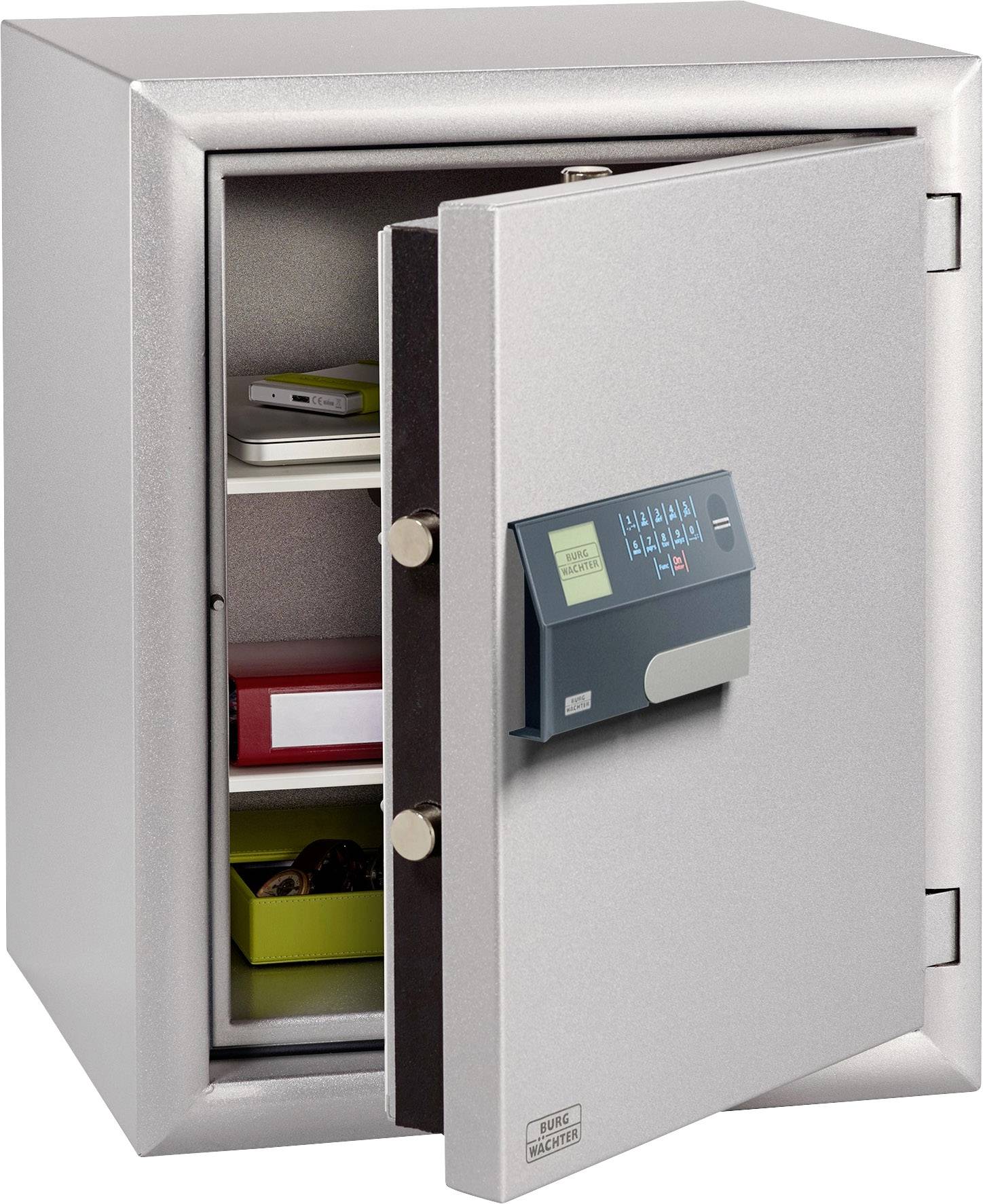 Burg Wächter MTD 760 E FP Wertschutzschrank feuergeschützt Fingerabdruckschloss, Zahlenschloss