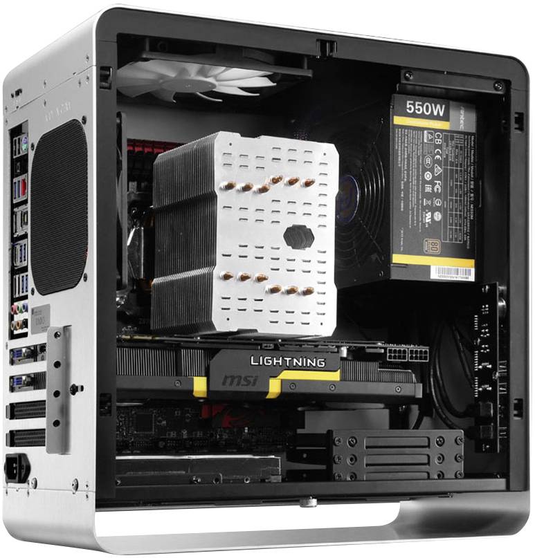 Jonsbo 01.UMX3SR.01 Micro-Tower PC-Gehäuse, Gaming-Gehäuse Silber