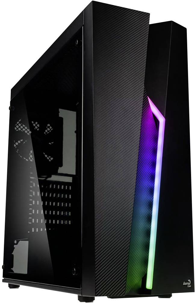 AeroCool ACCM-PV15012.11 Midi-Tower Gaming-Gehäuse, Gehäuse Schwarz