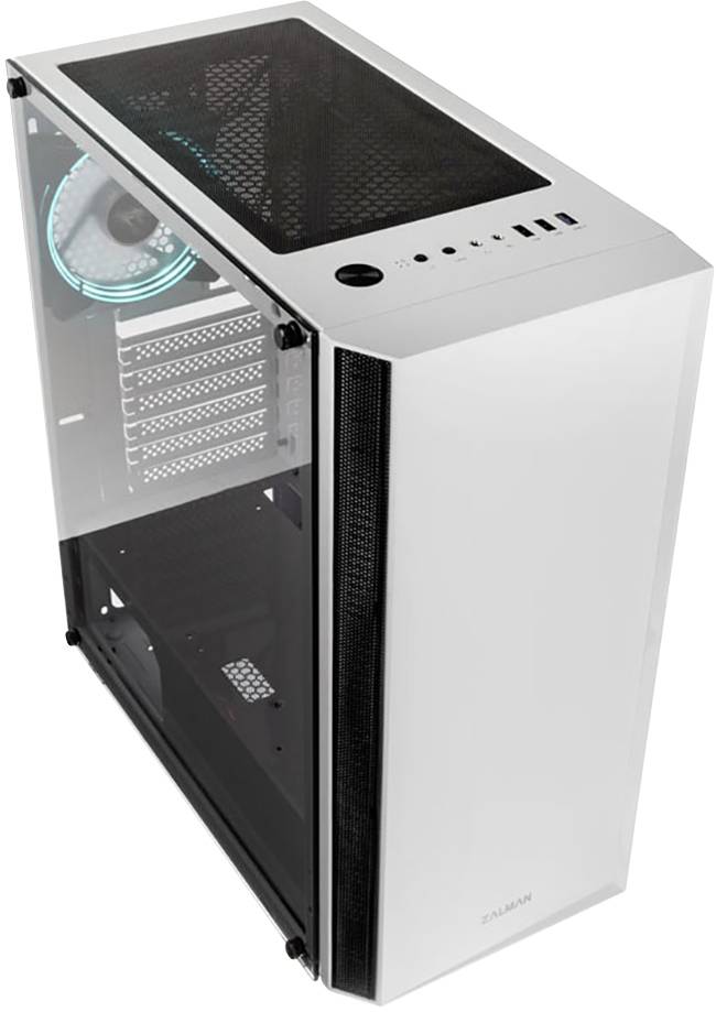 Zalman R2 WHITE Midi-Tower Gaming-Gehäuse, Gehäuse Weiß