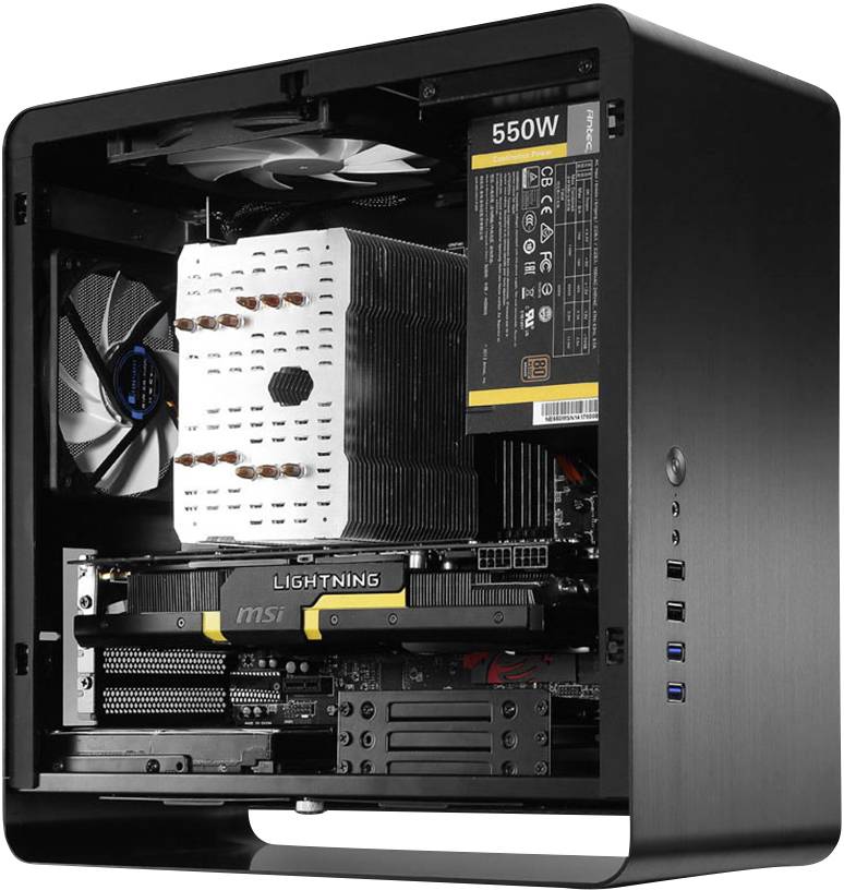 Jonsbo 01.UMX3BK.01 Micro-Tower PC-Gehäuse, Gaming-Gehäuse Schwarz