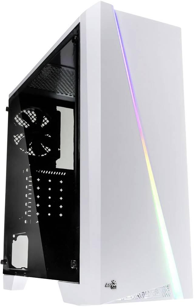 AeroCool ACCM-PV10012.21 Midi-Tower Gaming-Gehäuse, Gehäuse Weiß