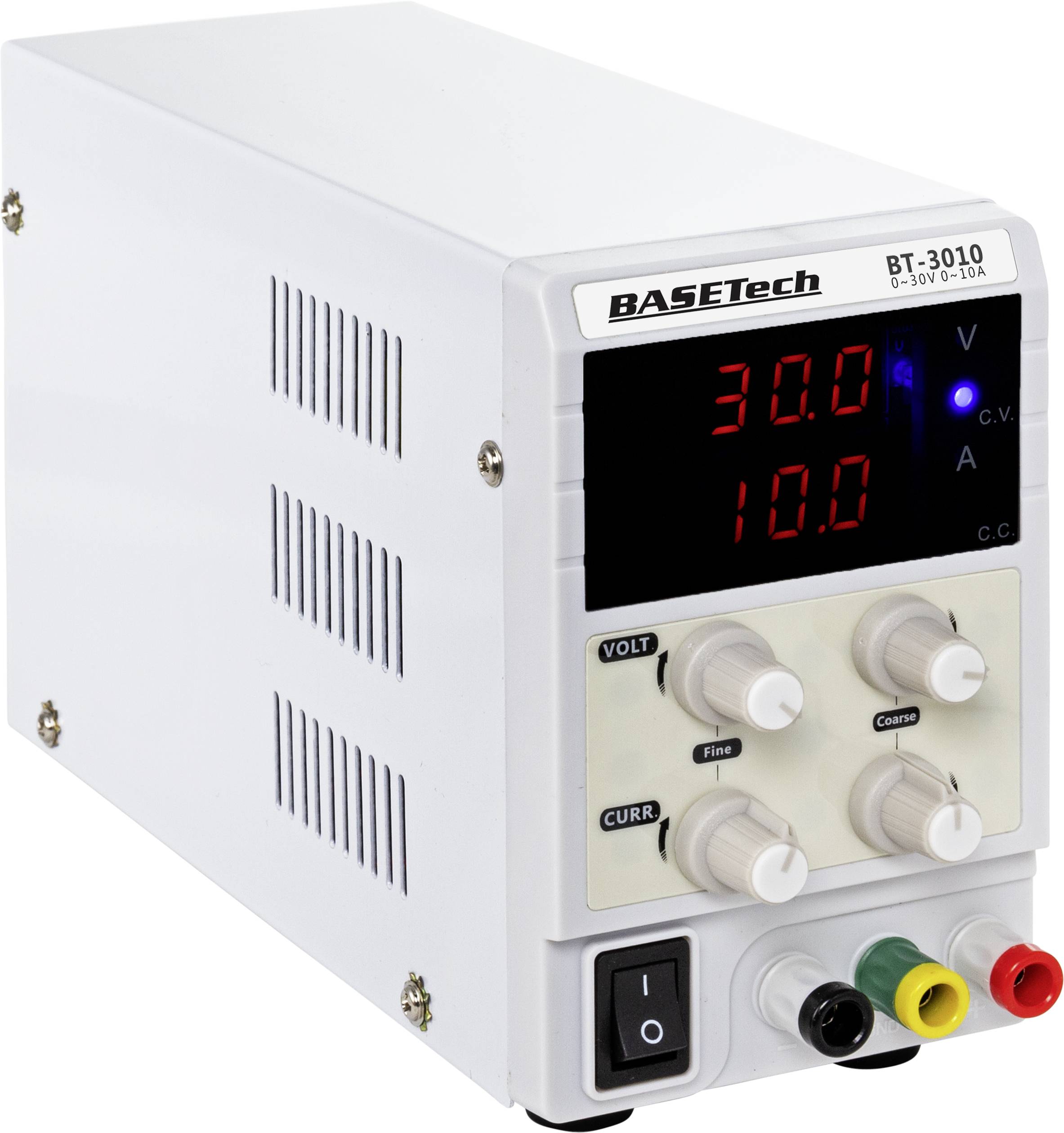 Basetech BT-3010 Labornetzgerät, einstellbar 0 - 30 V/DC 0 - 10A 300W Steckanschluss 4mm schmale Bauform Anzahl Ausgänge 1 x