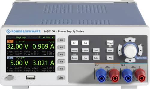 Rohde & Schwarz NGE-COM3A Labornetzgerät, einstellbar 0 - 32V 3A (max.) 100W USB, LAN, WLAN Anzahl