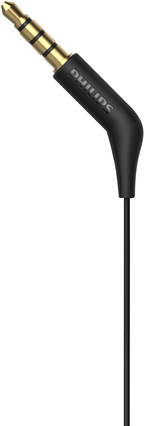 Philips E1105BK In Ear Kopfhörer kabelgebunden Schwarz Lautstärkeregelung