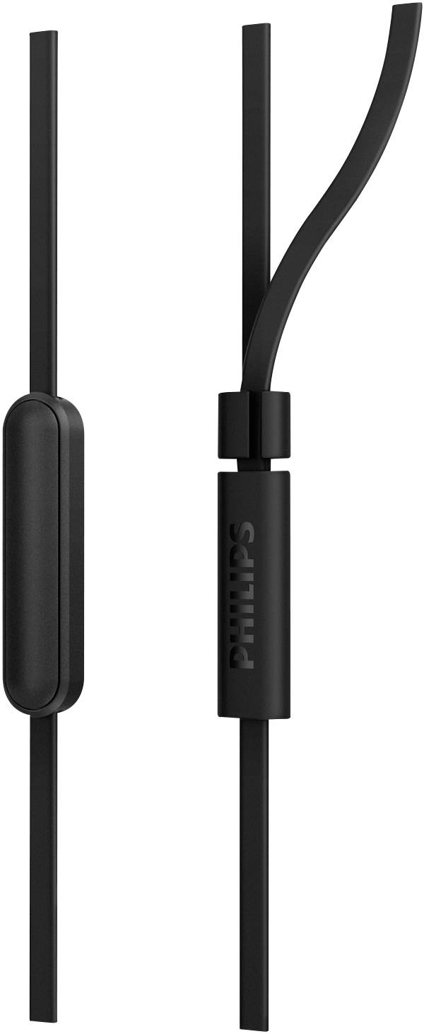 Philips E1105BK In Ear Kopfhörer kabelgebunden Schwarz Lautstärkeregelung