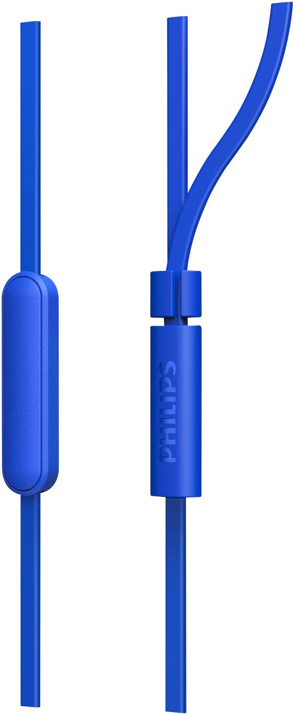 Philips E1105BL In Ear Kopfhörer kabelgebunden Blau Lautstärkeregelung