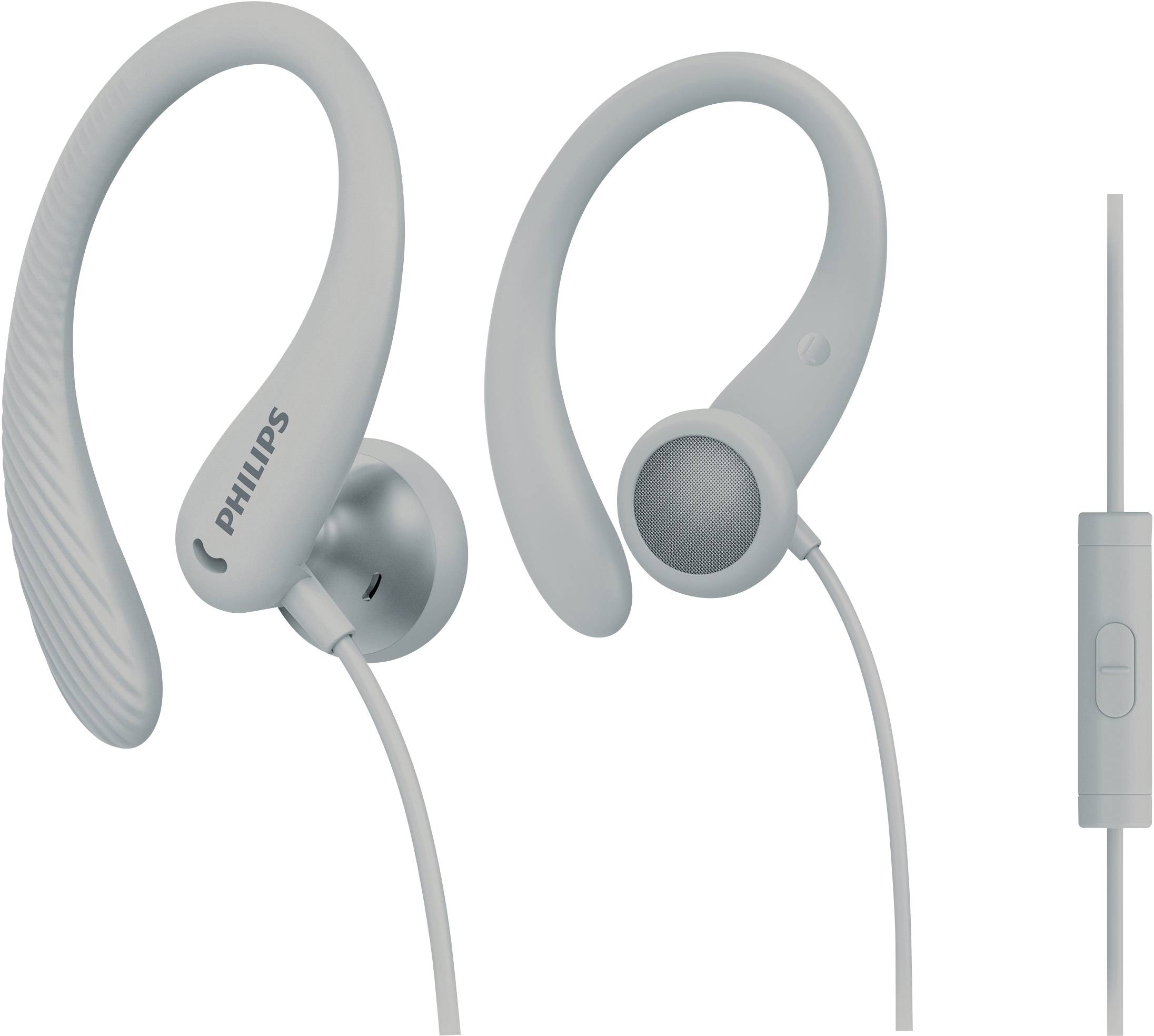 Philips A1105WT Sport On Ear Kopfhörer kabelgebunden Weiß Ohrbügel, Lautstärkeregelung, Mikrofon-Stummschaltung