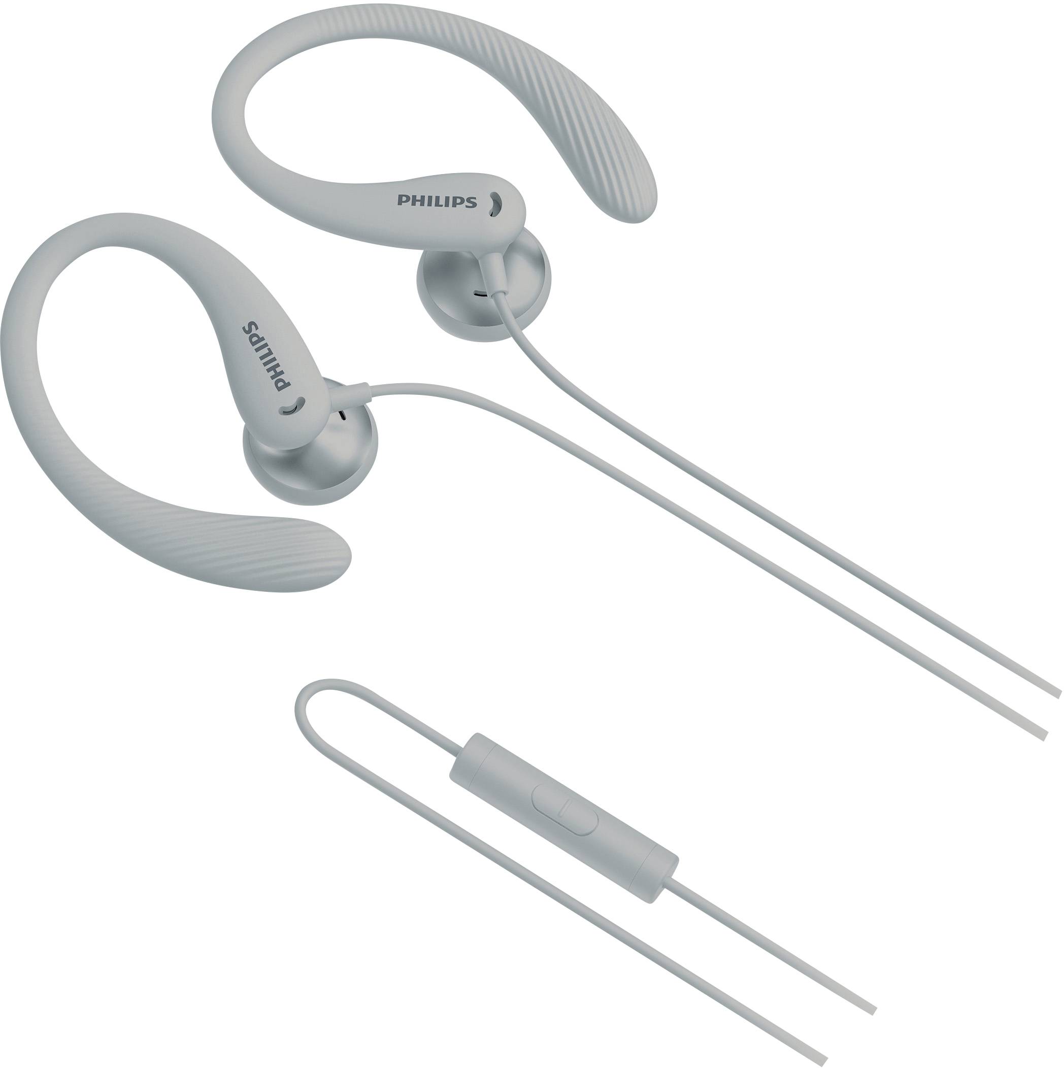 Philips A1105WT Sport On Ear Kopfhörer kabelgebunden Weiß Ohrbügel, Lautstärkeregelung, Mikrofon-Stummschaltung