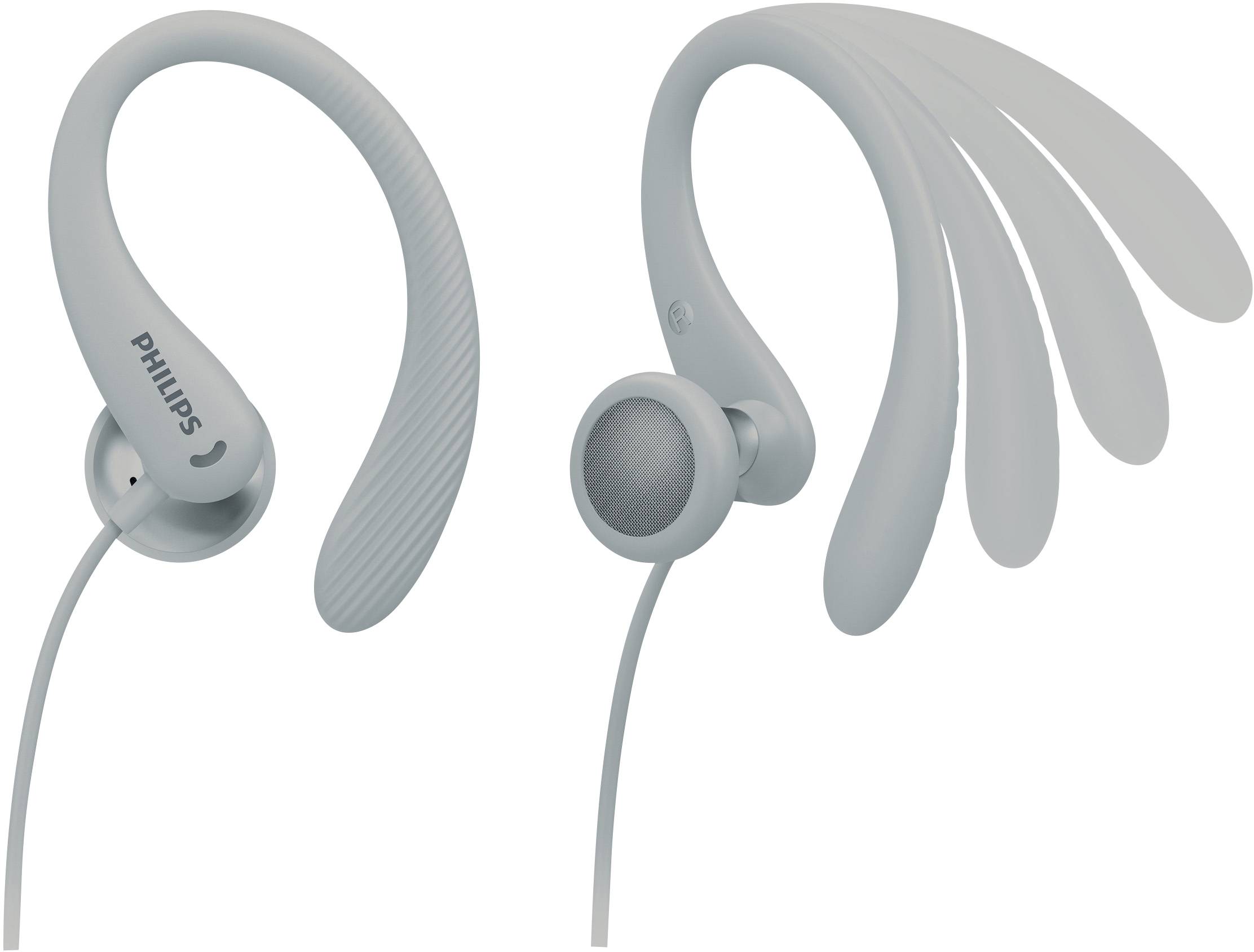 Philips A1105WT Sport On Ear Kopfhörer kabelgebunden Weiß Ohrbügel, Lautstärkeregelung, Mikrofon-Stummschaltung