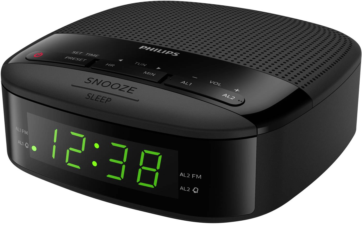 TAR3205 Uhr-Radio Schwarz