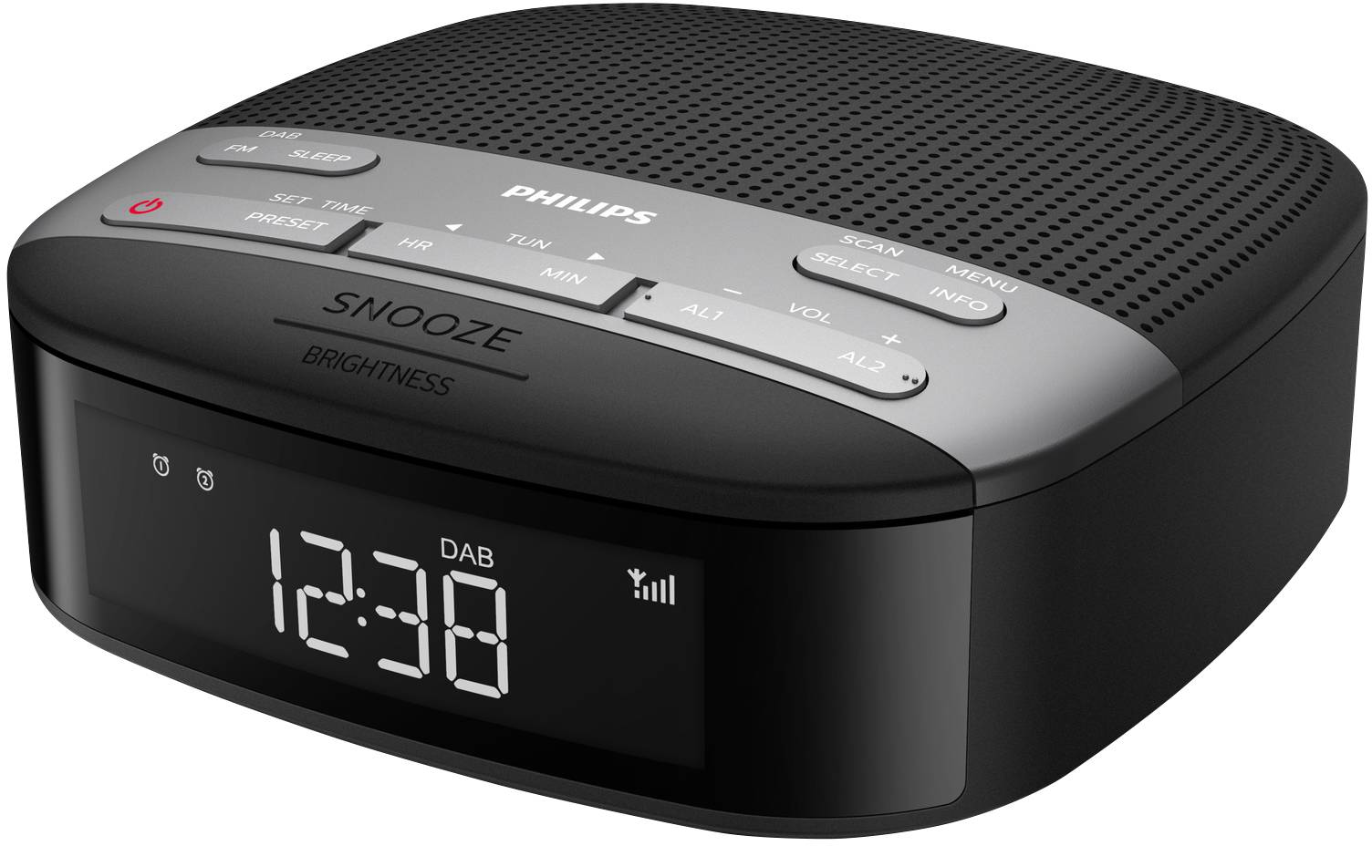 Philips R3505/12 Radiowecker DAB+, DAB, UKW DAB+, UKW Schwarz