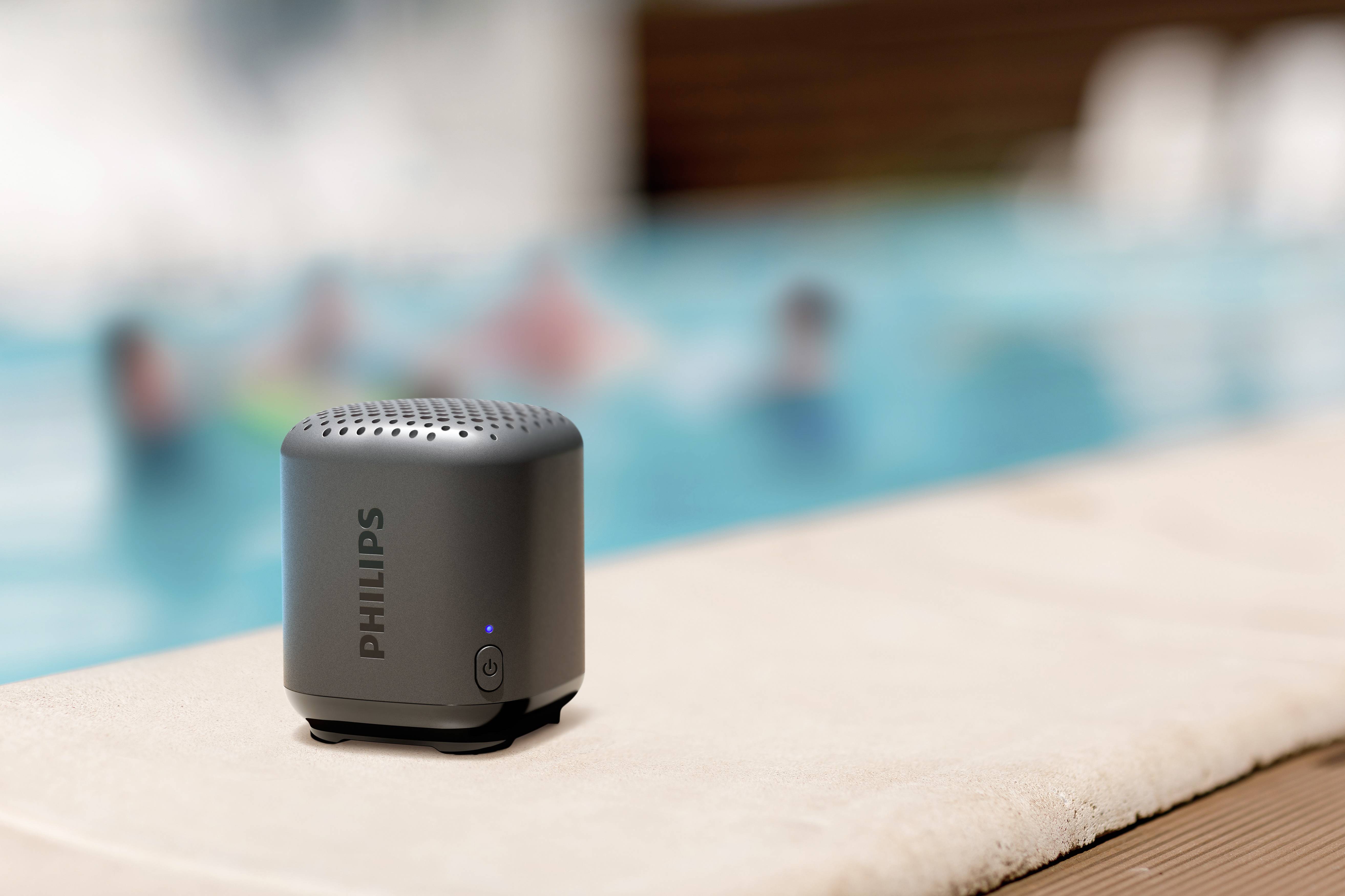 Philips S1505B Bluetooth® Lautsprecher Wasserfest Schwarz