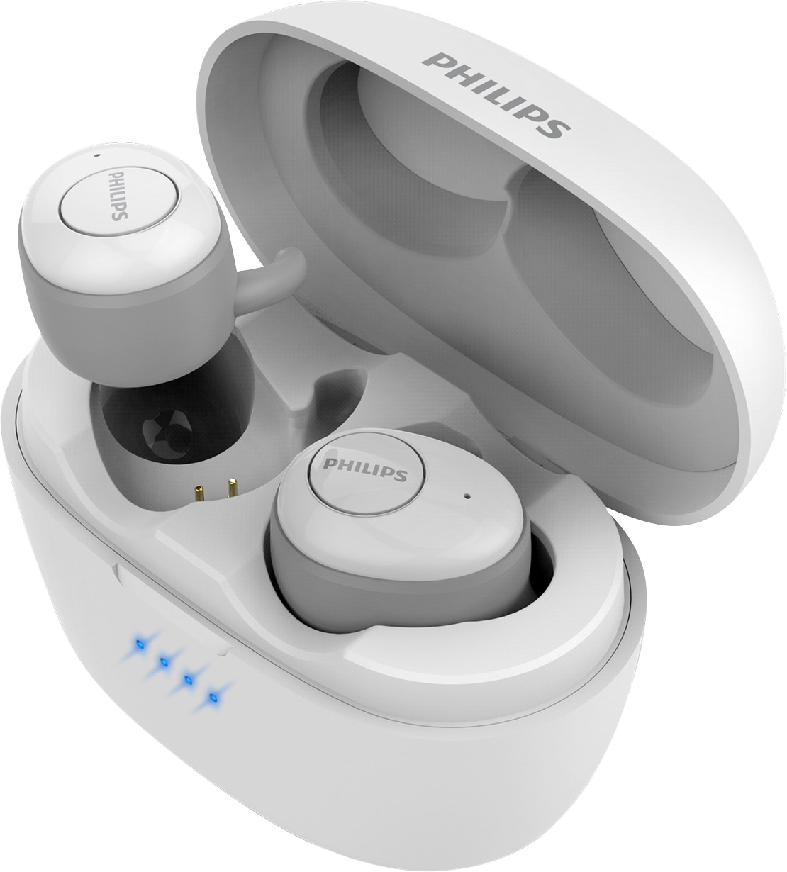Philips T3215WT Bluetooth® HiFi In Ear Kopfhörer In Ear Schweißresistent, Mono, Noise Cancelling